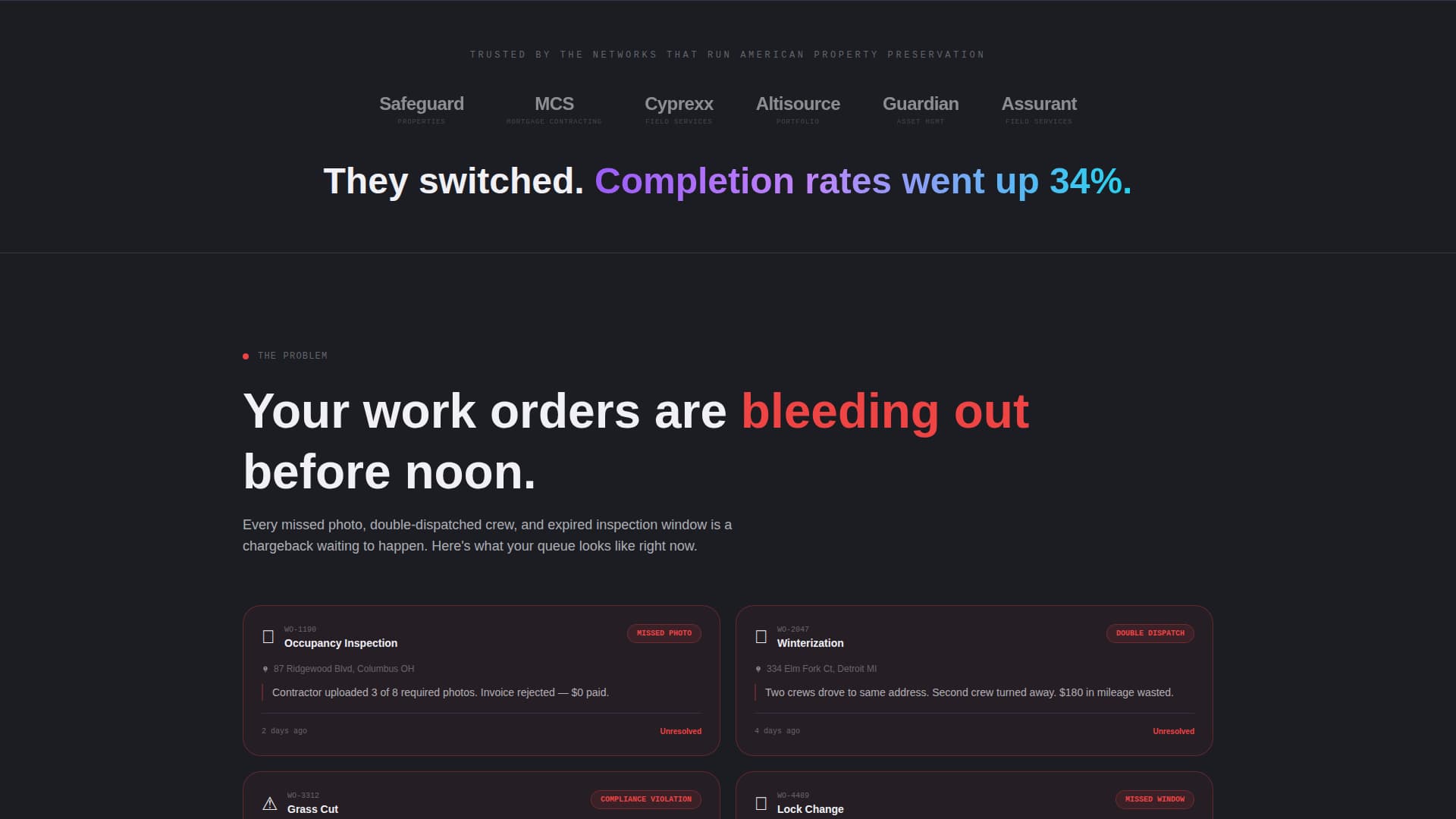 Dispatch - Powerful Fieldservice Landing Page Template