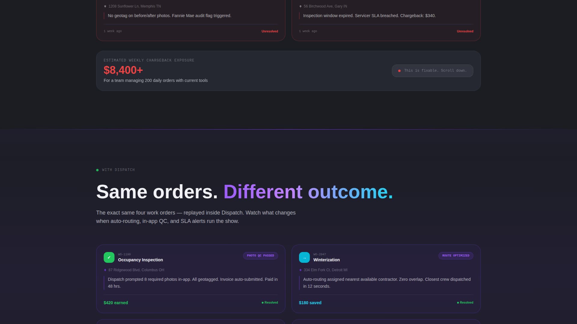 Dispatch - Powerful Fieldservice Landing Page Template