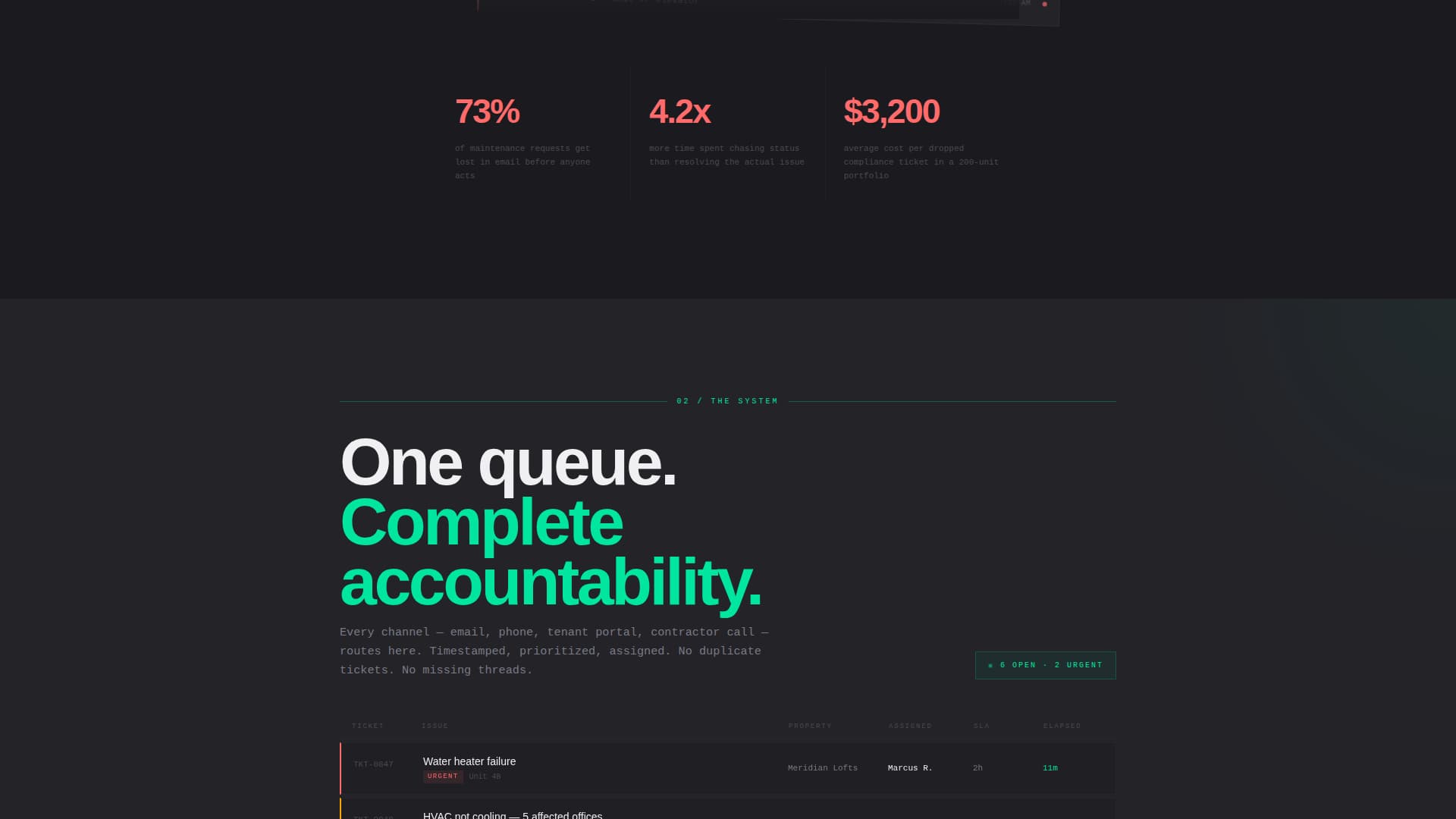 Ticket - Powerful Propertymanagement Landing Page Template