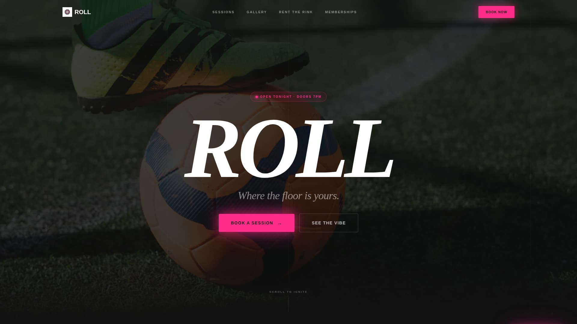 Roll - Electric Skating Landing Page Template