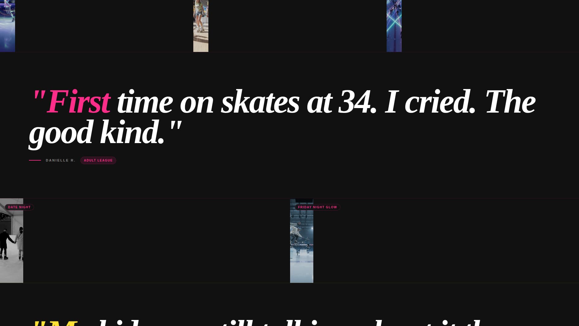 Roll - Electric Skating Landing Page Template
