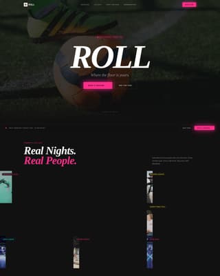 Roll - Electric Skating Landing Page Template