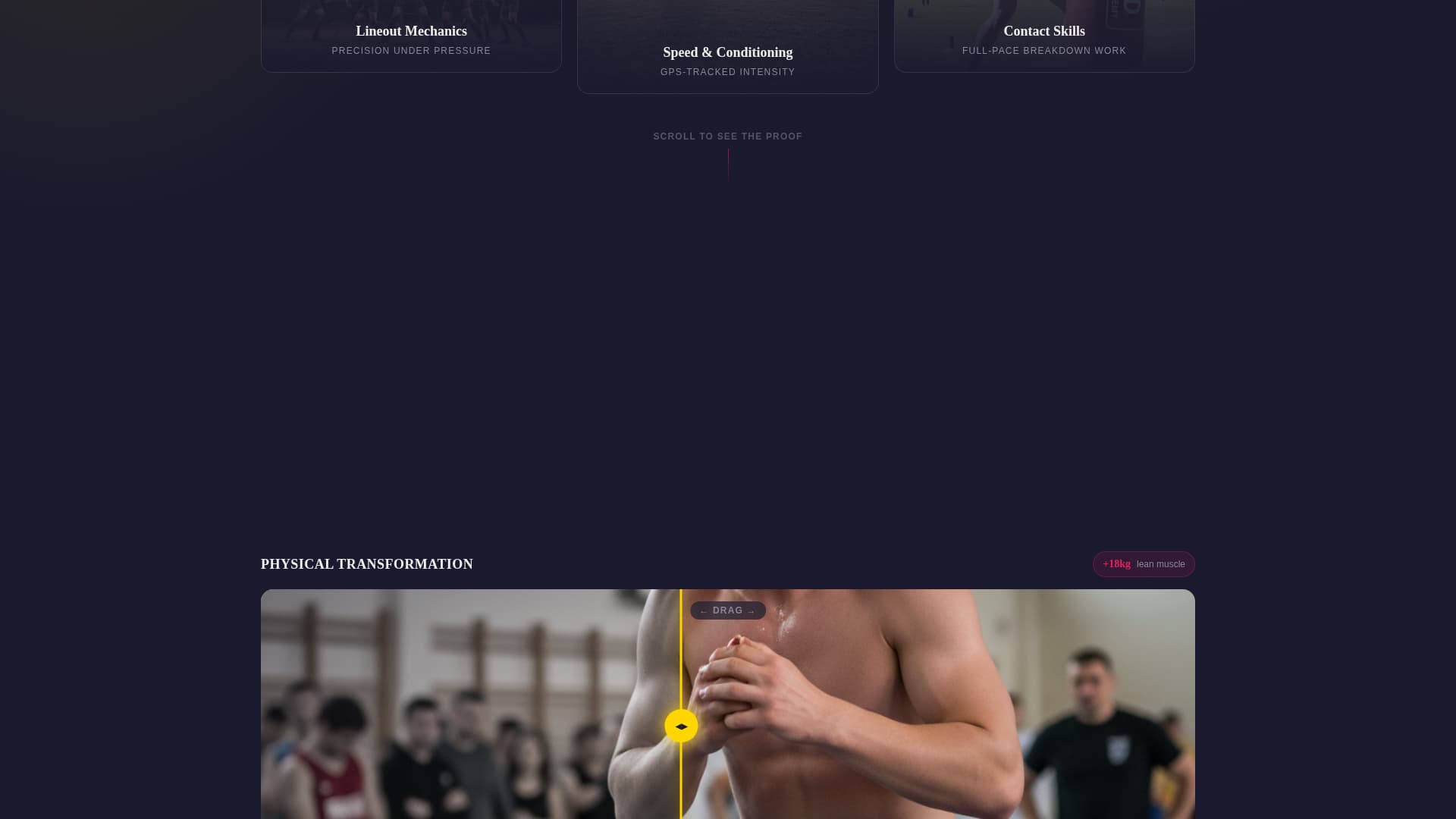 Ruck - Unbreakable Rugby Landing Page Template