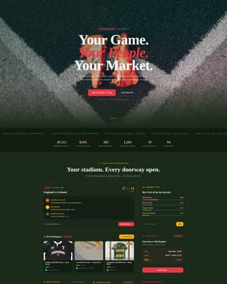 Ruck - Electric Rugby Landing Page Template