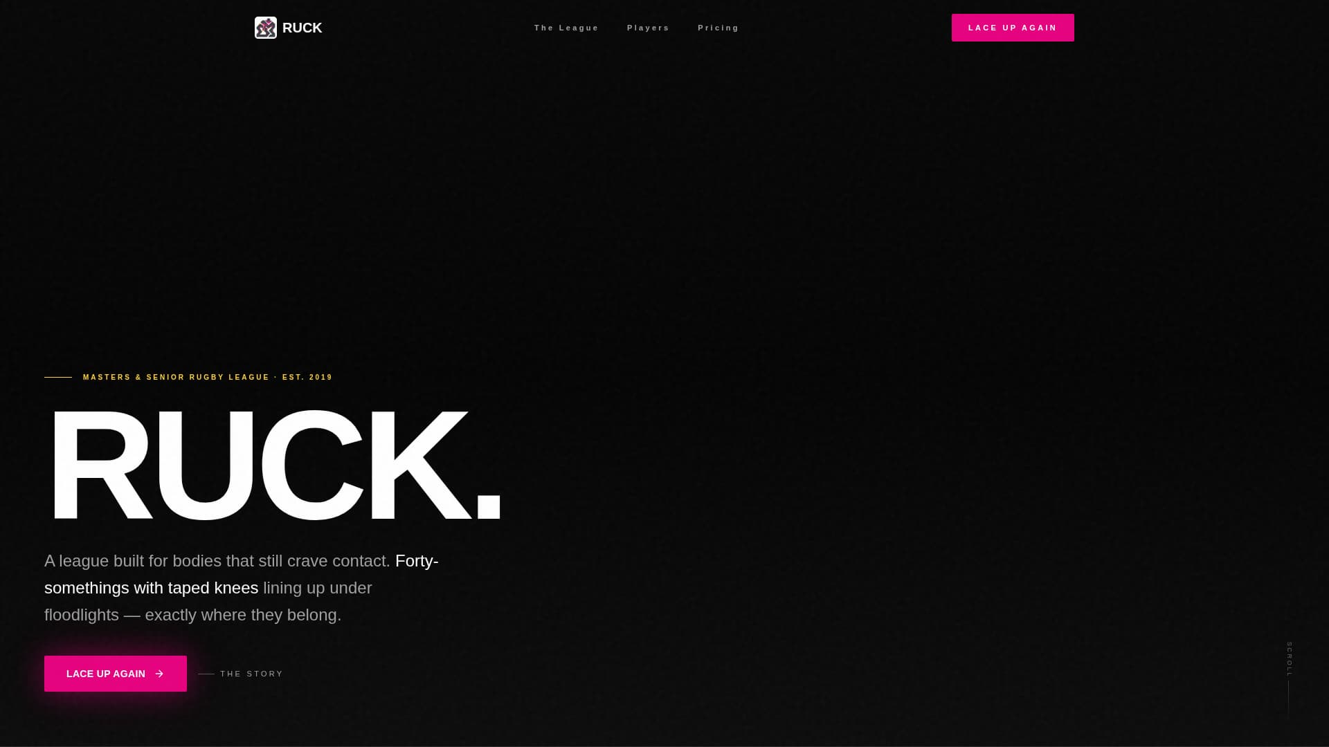 Ruck - Highimpact Rugby Landing Page Template
