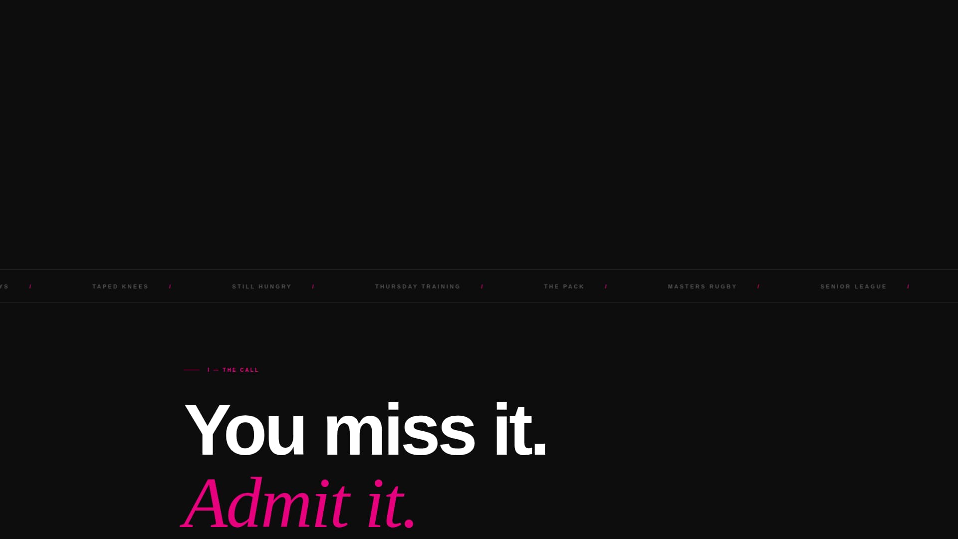 Ruck - Highimpact Rugby Landing Page Template