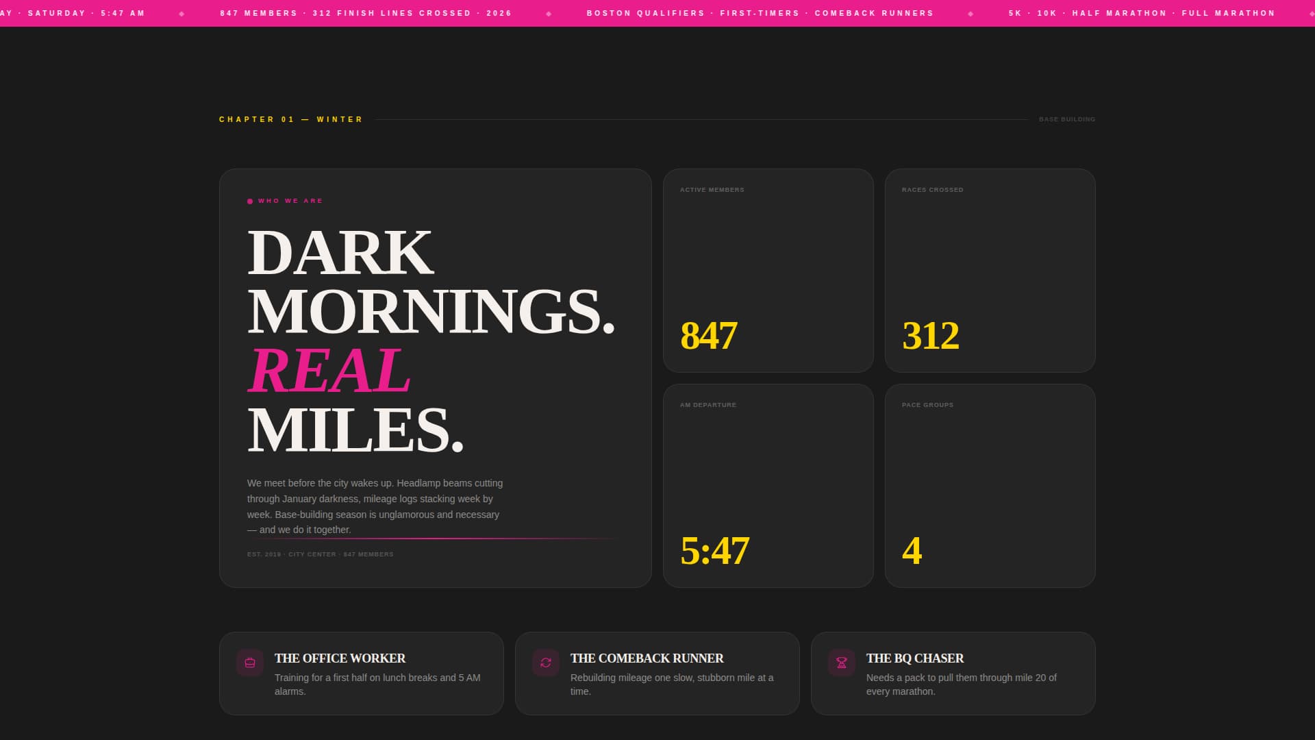 Stride - Highvoltage Runningclub Landing Page Template