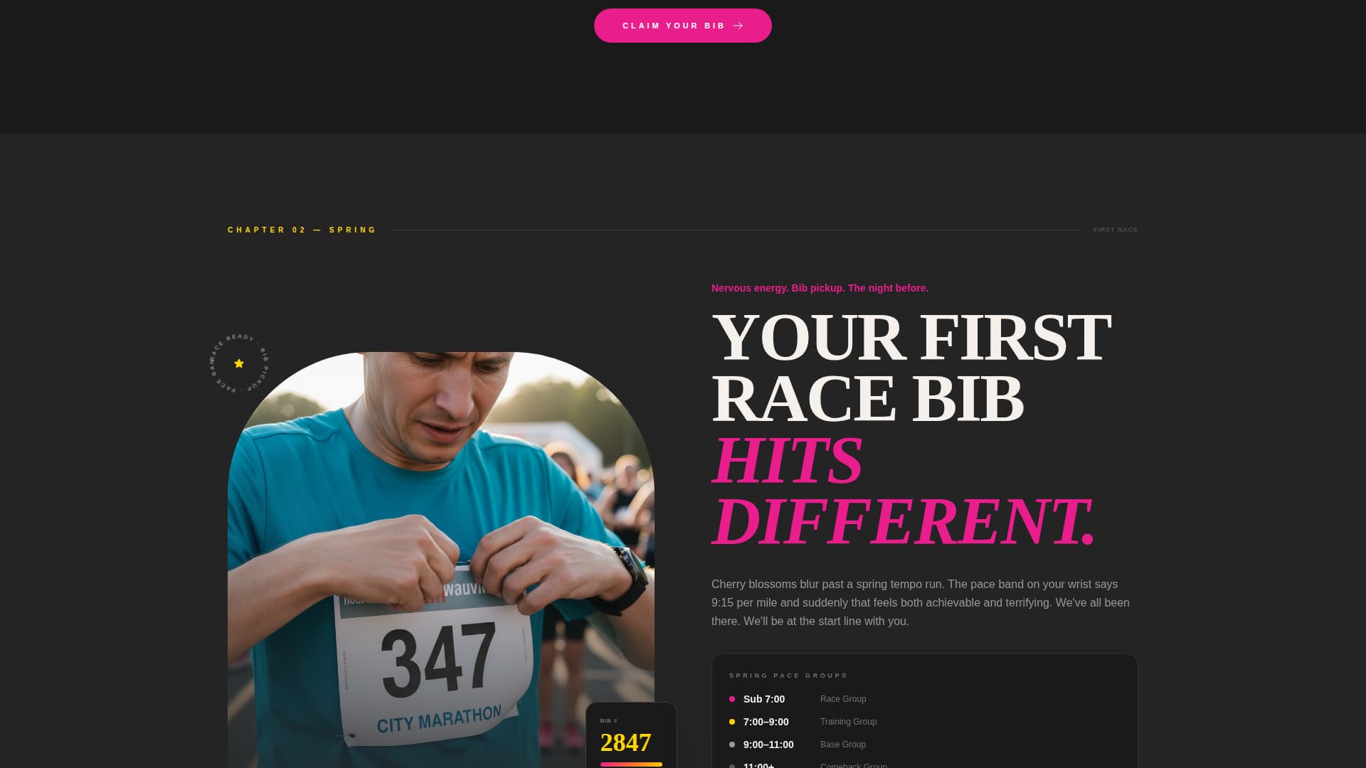 Stride - Highvoltage Runningclub Landing Page Template