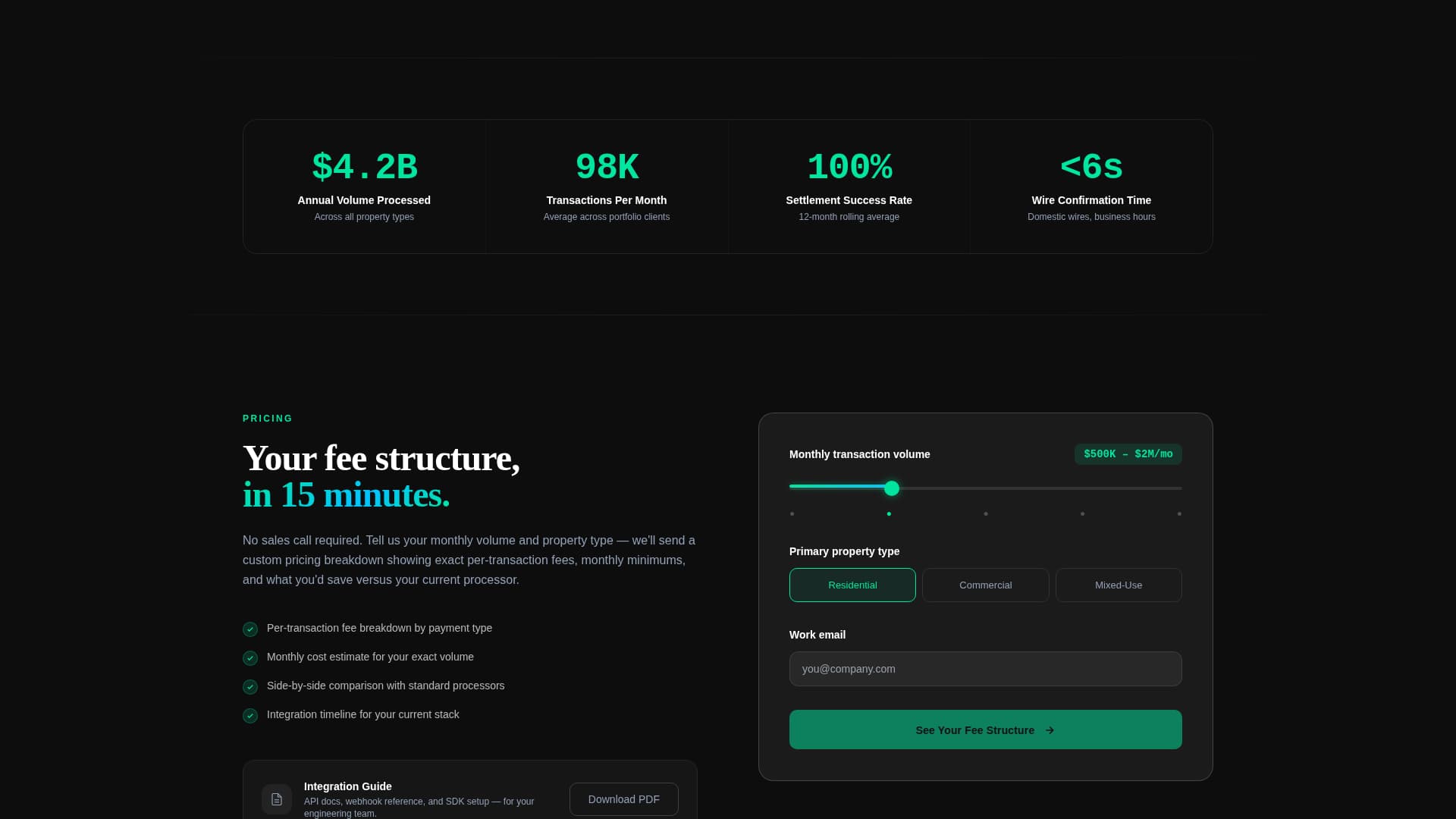 Ledger - Powerful Real Estate Payment Landing Page Template