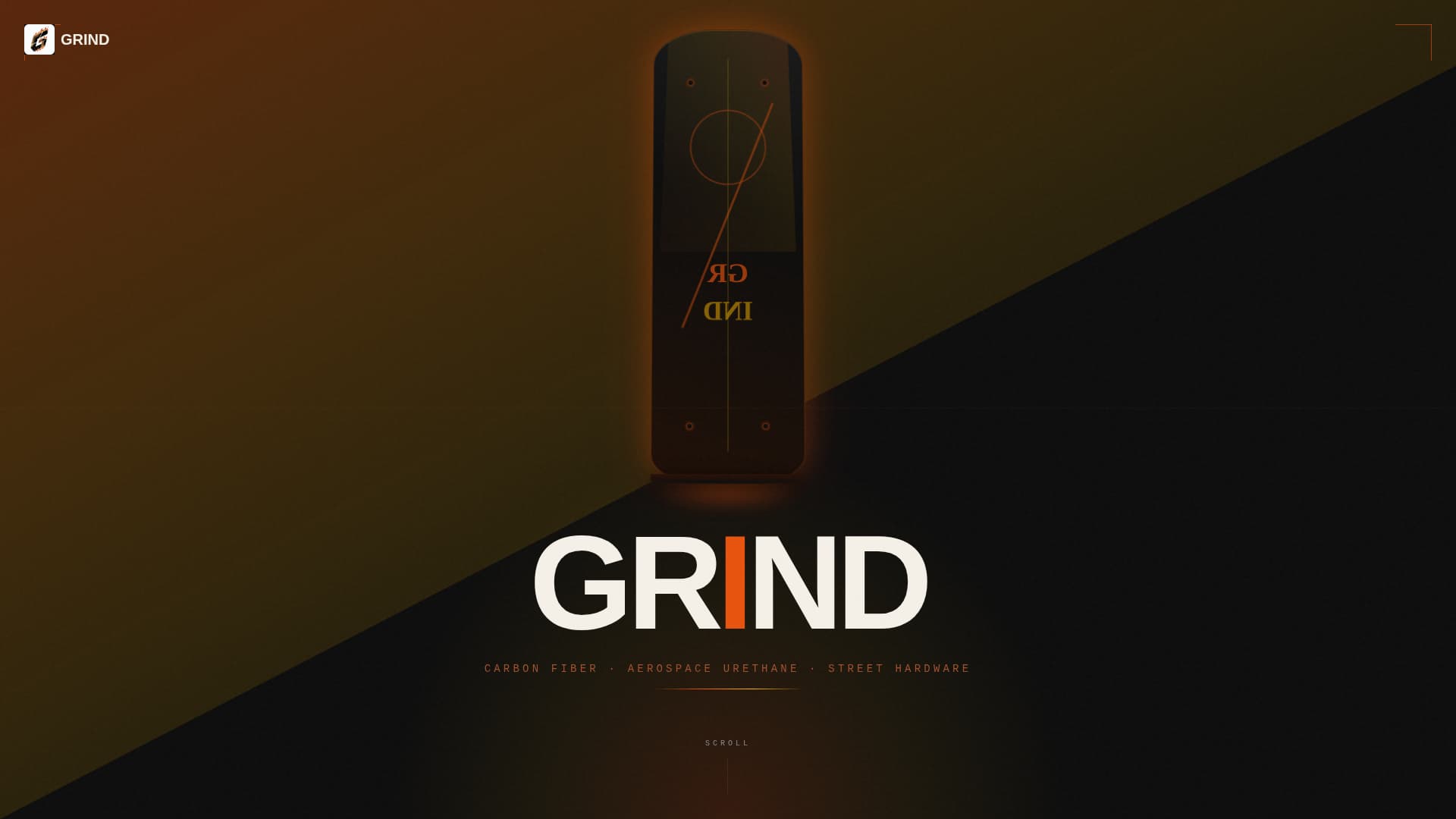 Grind - Futuristic Skateboarding Landing Page Template