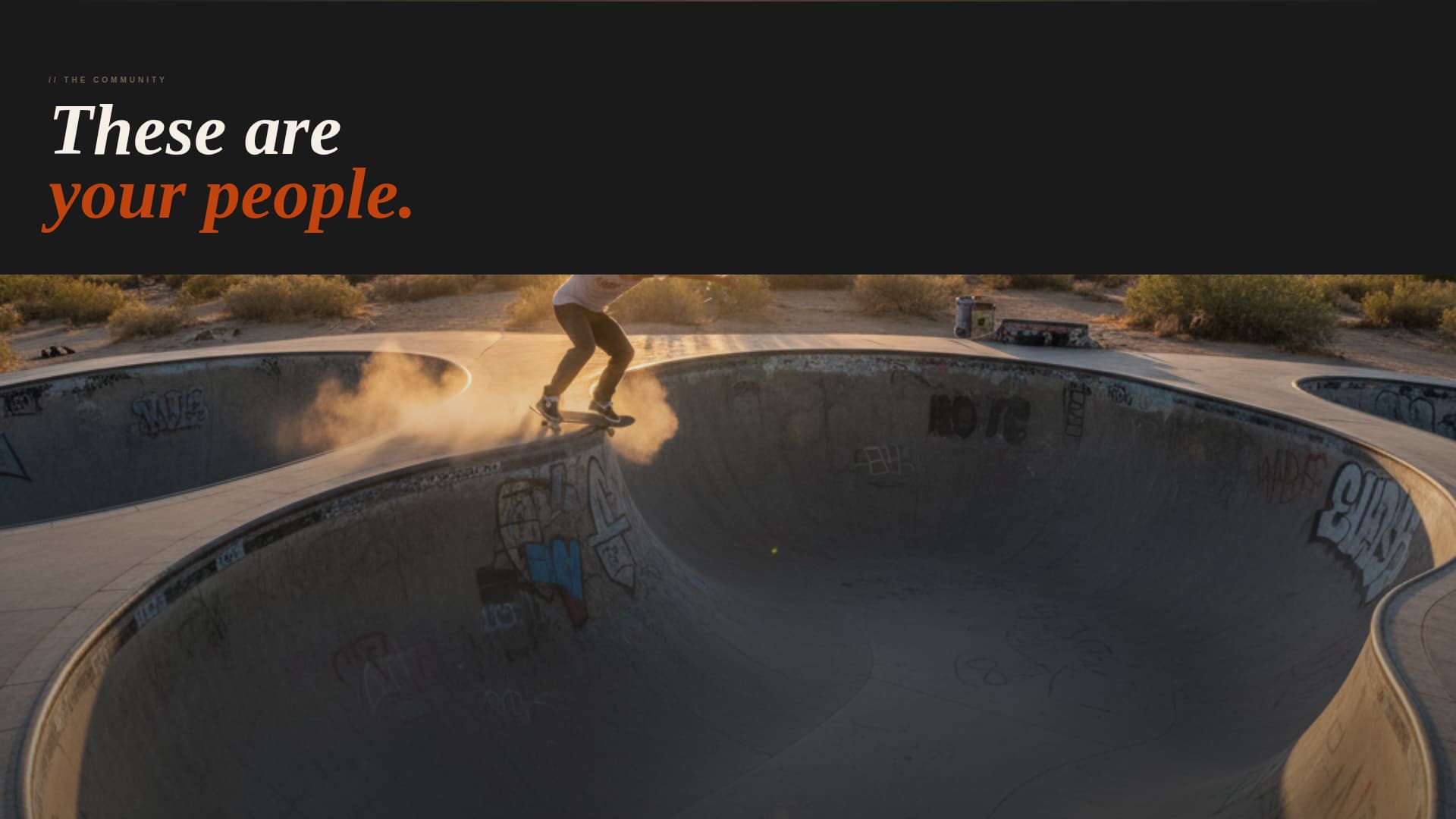 Grind - Immersive Skateboarding Landing Page Template