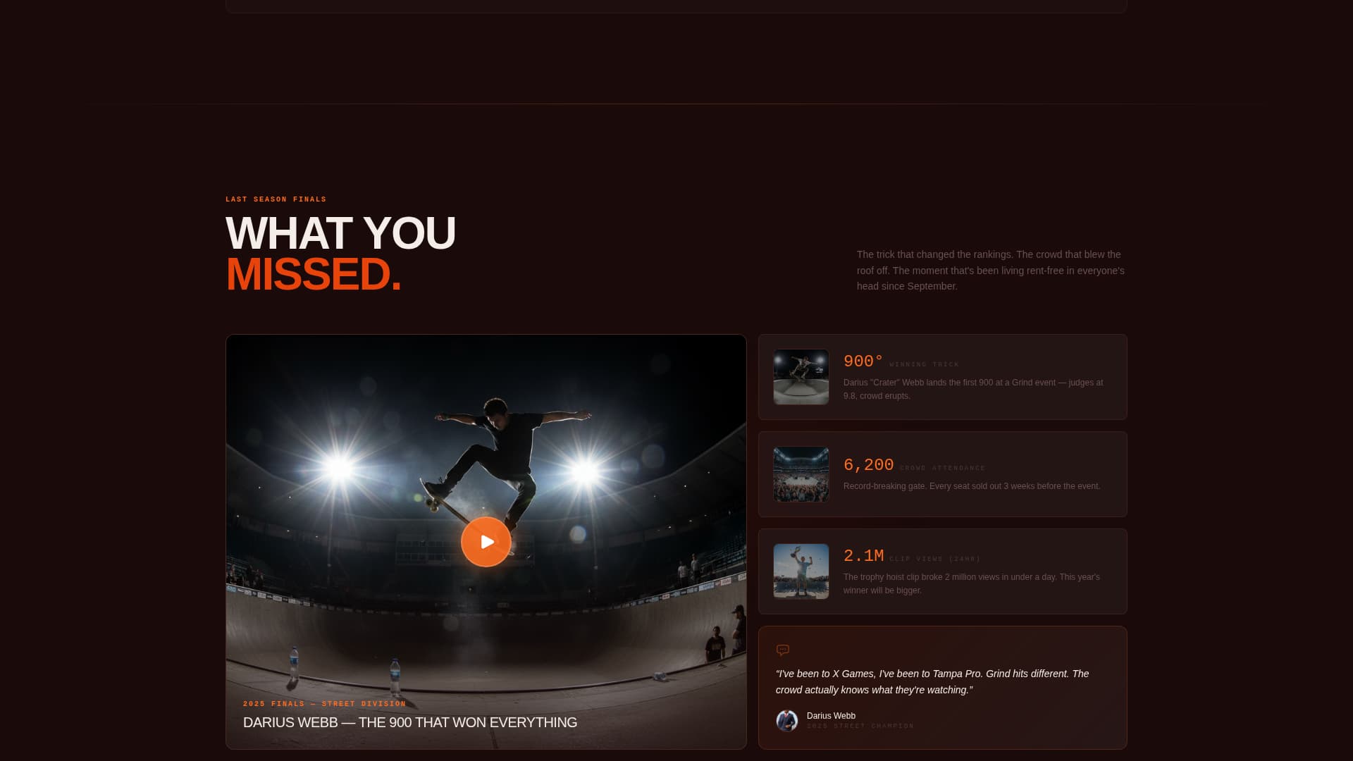 Kickflip — Adrenaline Action Skateboarding Landing Page Template