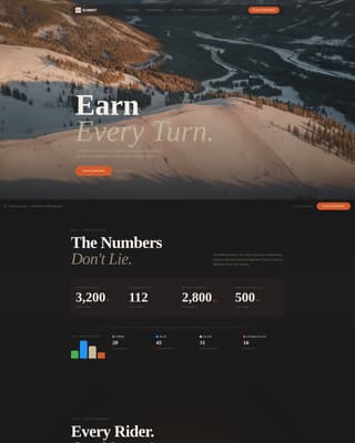 Summit - Thrilling Ski Resort Landing Page Template