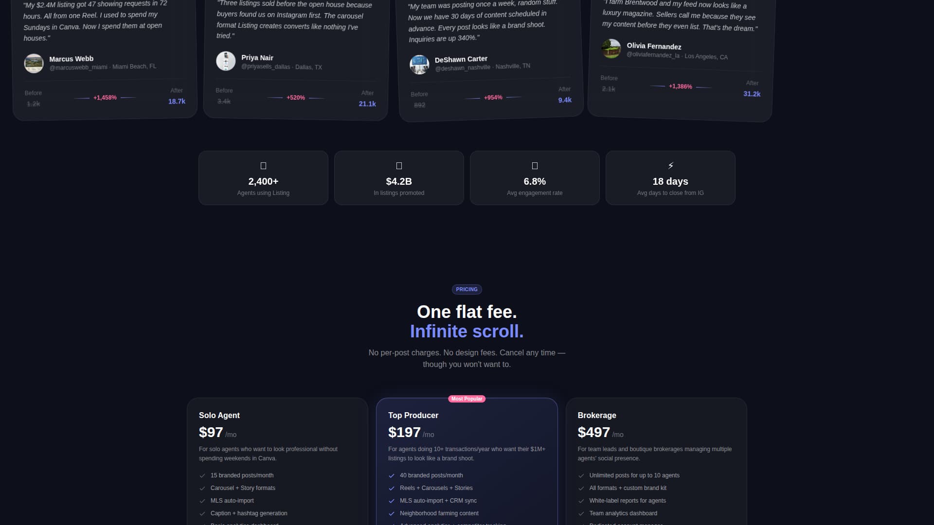 Listing - Stunning Realestate Landing Page Template