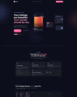 Listing - Stunning Realestate Landing Page Template