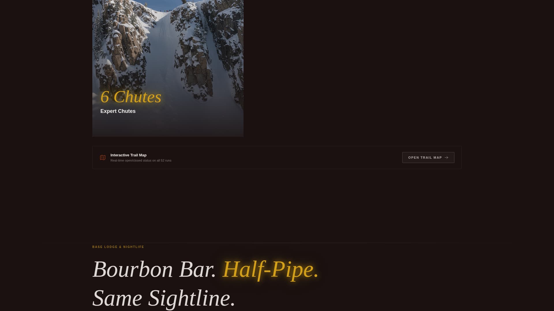 Summit - Electrifying Ski Resort Landing Page Template