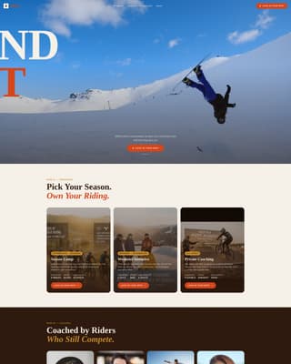 Shred - Explosive Snowboarding Landing Page Template