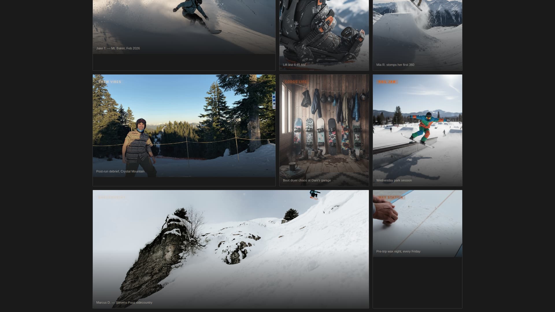 Shred - Raw Snowboarding Landing Page Template