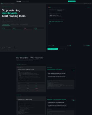 Pulse - Powerful Analytics Landing Page Template