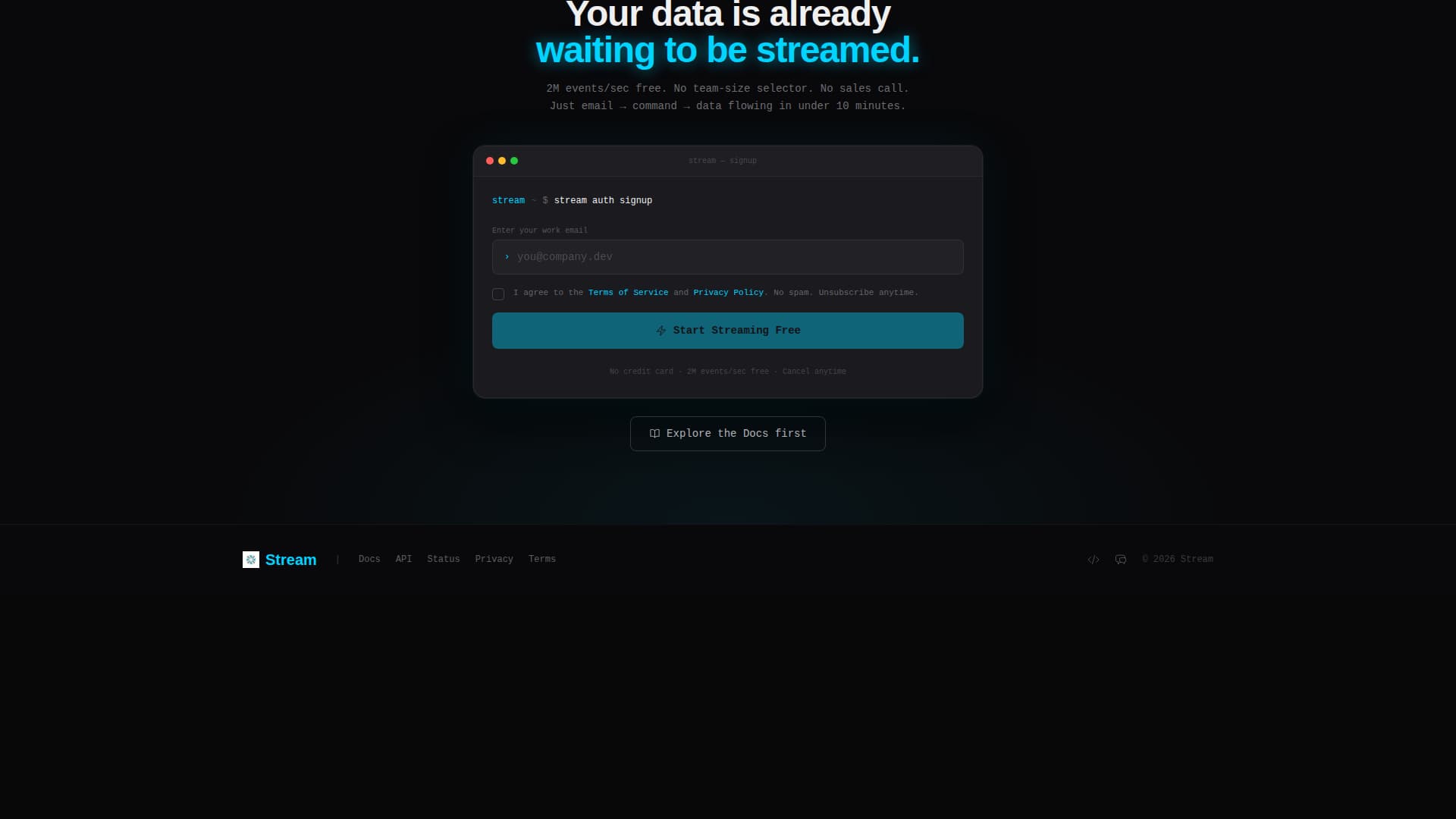 Stream - Powerful Analytics Landing Page Template