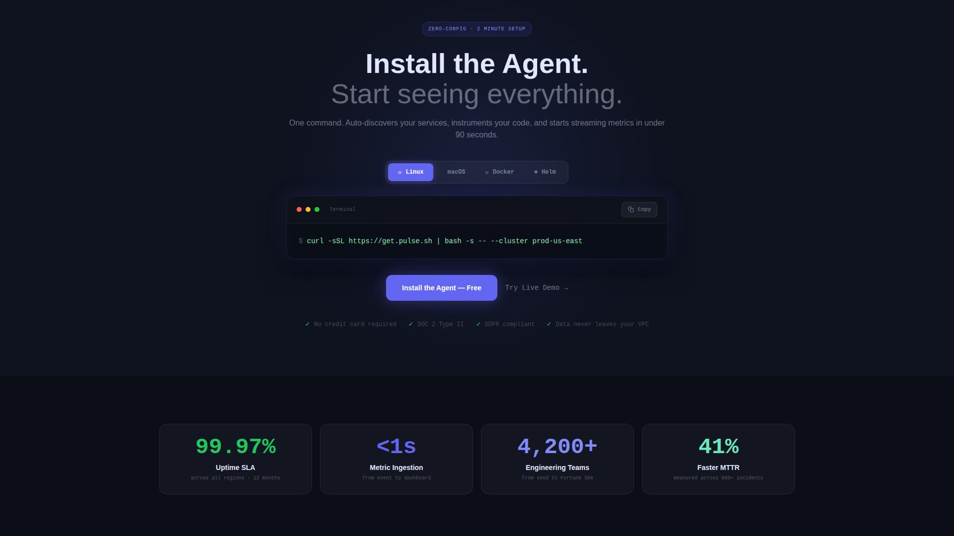 Realtime - Premium Performance Landing Page Template