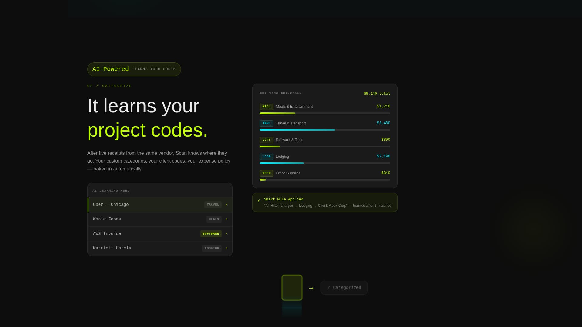 Scan - Rapid Receipt Landing Page Template