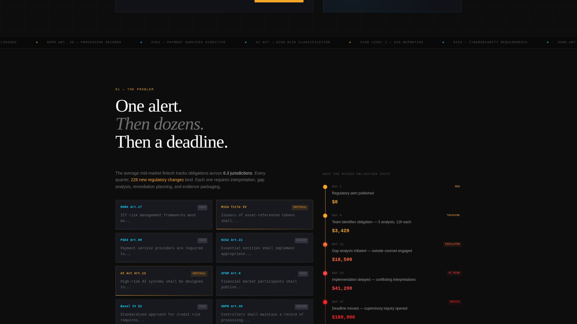 Comply - Automated Regtech Landing Page Template