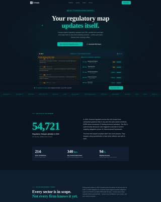 Regulate — Instant Compliance Landing Page Template