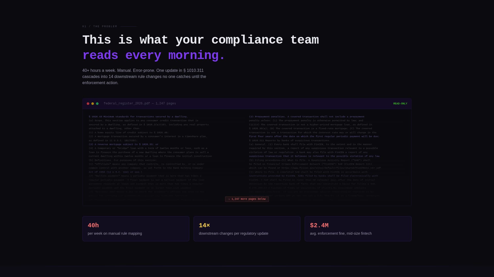 Verify — Modern RegTech Landing Page Template