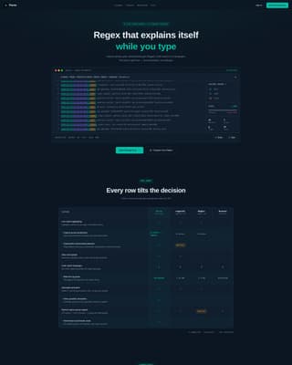 Parse - Powerful RegEx Landing Page Template