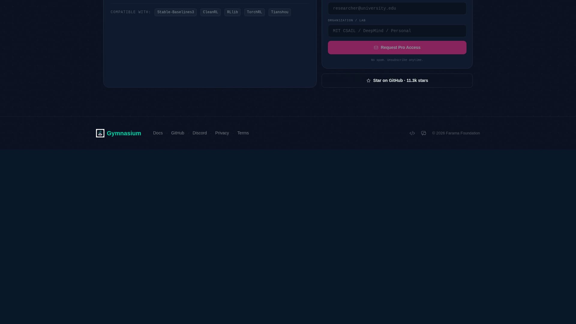 Gymnasium - Powerful Reinforcement Learning Landing Page Template