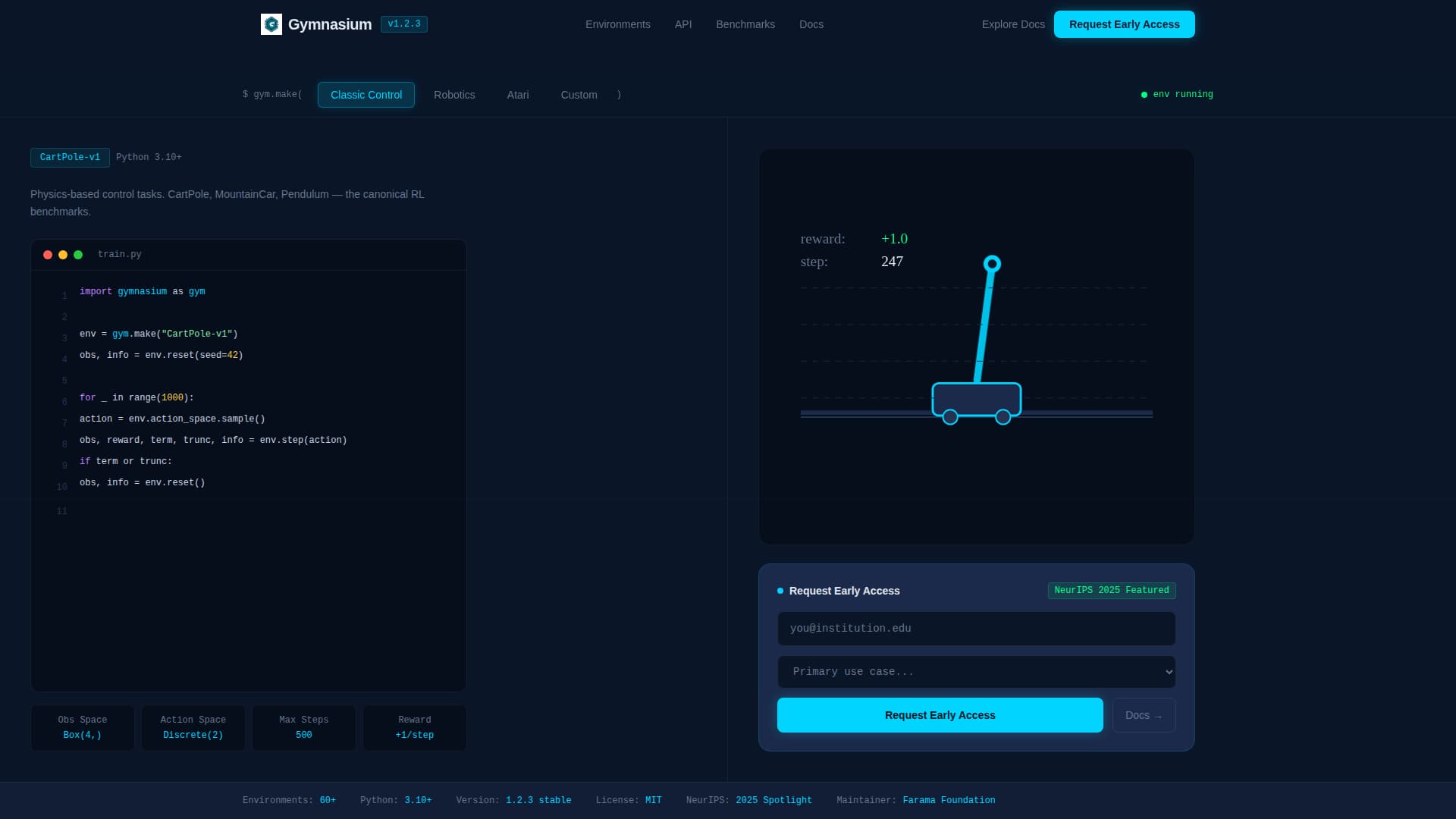 Agent — ML Training Platform Landing Page Template