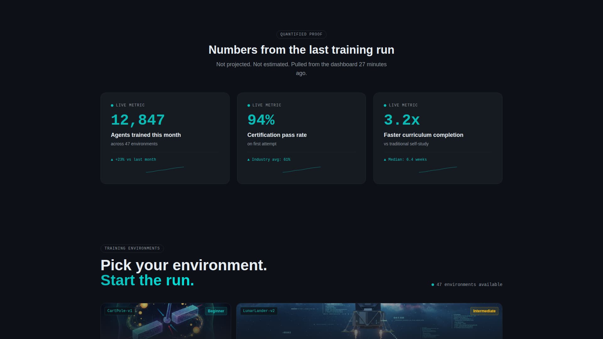 Epoch - Powerful Reinforcement Learning Landing Page Template