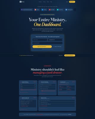 Parish — Faith Community Landing Page Template