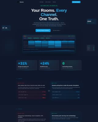 Vacancy - Powerful Resort Landing Page Template