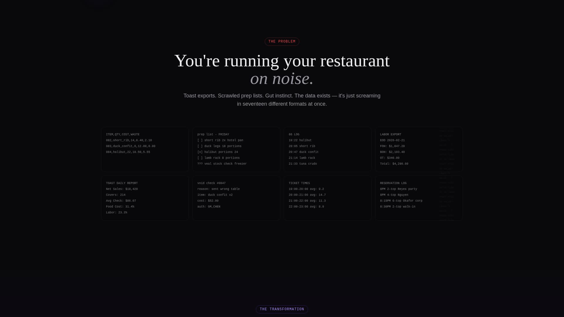 Pulse - Intelligent Restaurant Landing Page Template