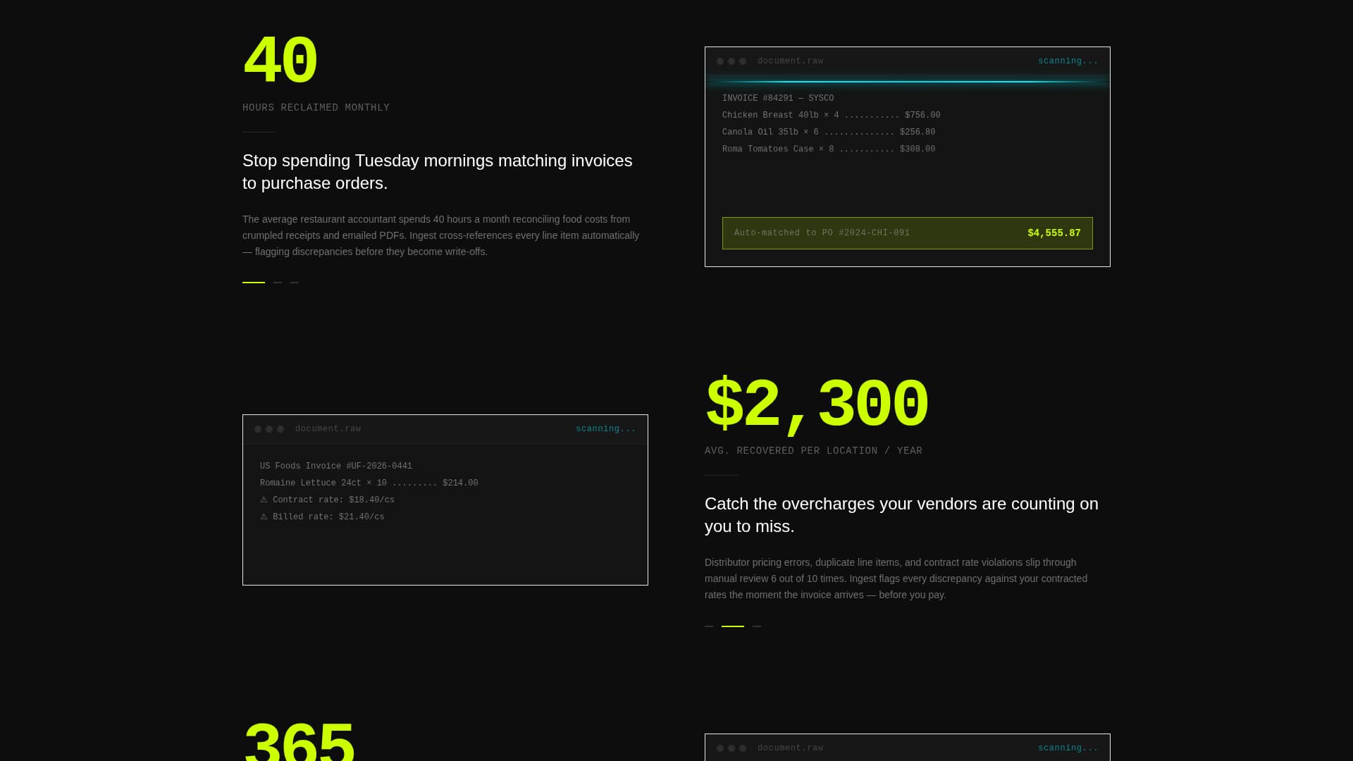 Ingest - Powerful Restaurant Landing Page Template