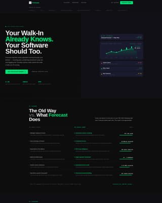 Forecast - Precision Restaurant Landing Page Template