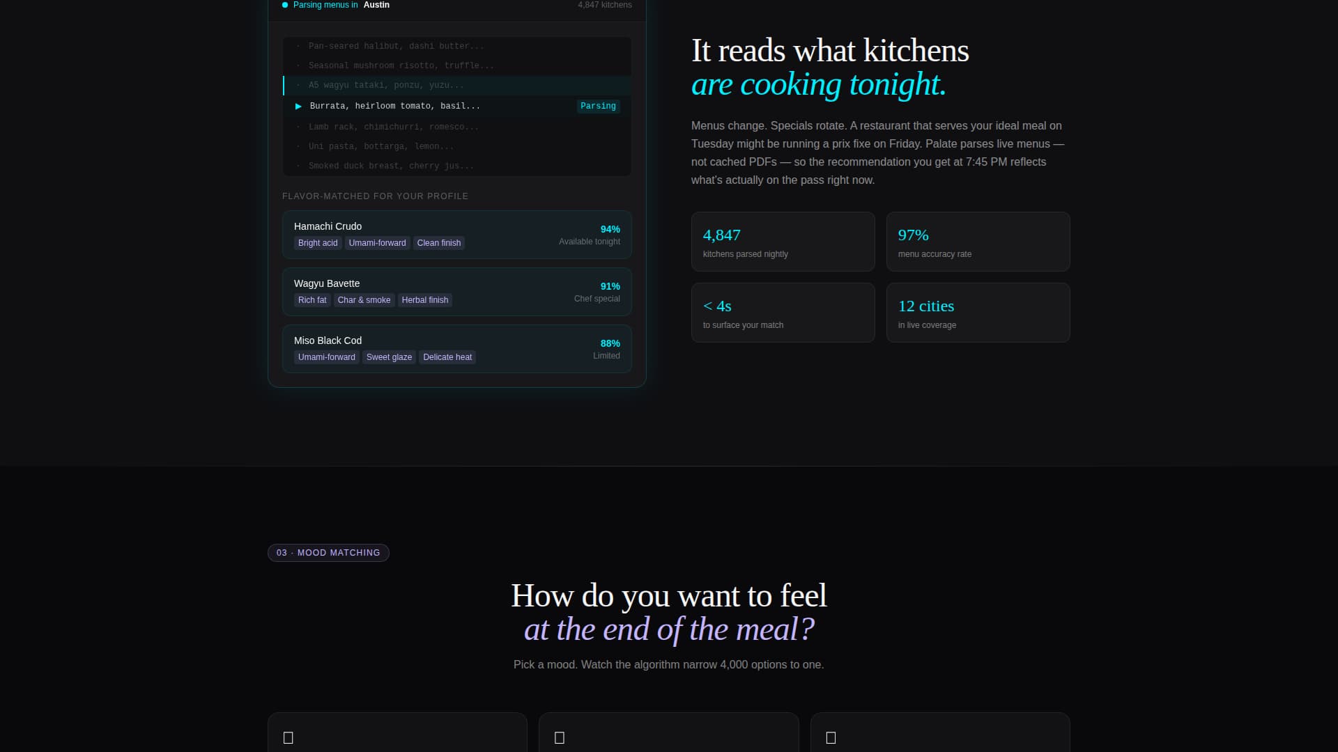 Palate - Intelligent Restaurant Landing Page Template