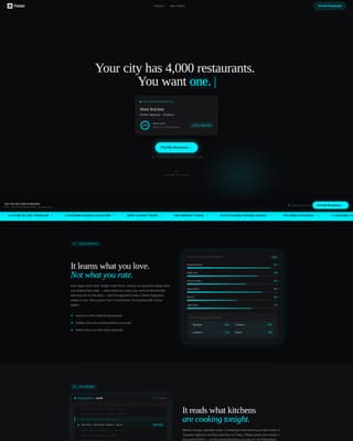 Palate - Intelligent Restaurant Landing Page Template
