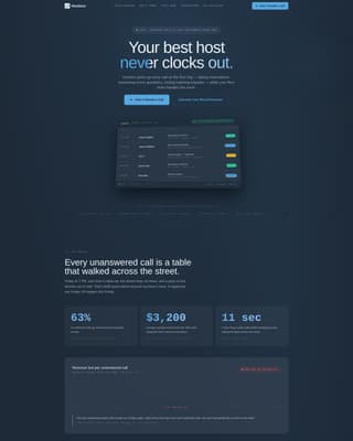Hostess - Powerful Restaurant Landing Page Template