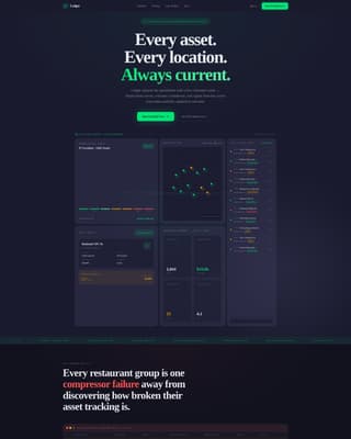 Ledger - Powerful Restaurant Asset Landing Page Template