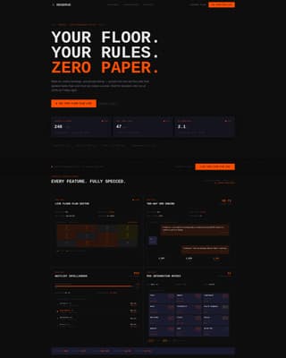 Reserve - High-Voltage Restaurant Landing Page Template