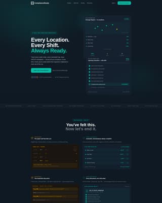 Comply - Powerful Restaurant Compliance Landing Page Template