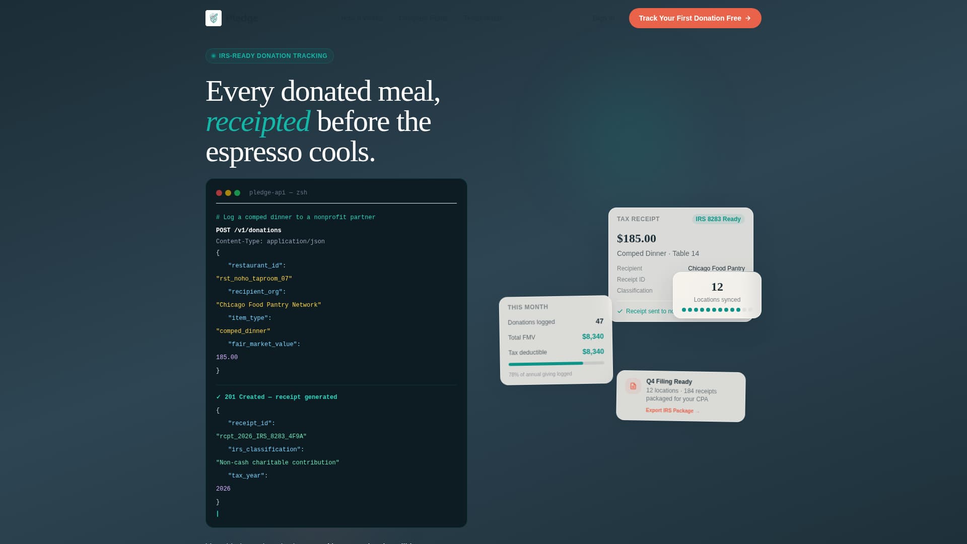 Pledge - TaxReady DonorPipeline Landing Page Template