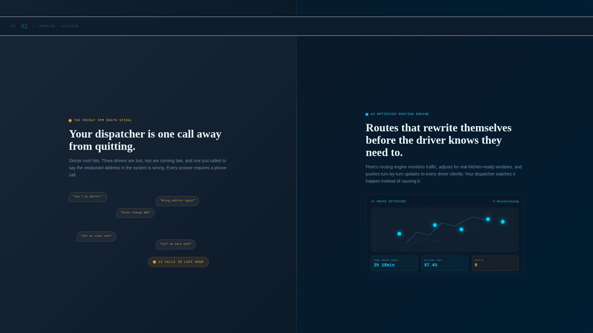 Fleet - Powerful RestaurantFleet Landing Page Template