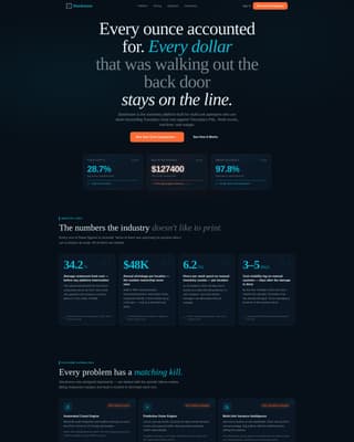 Stockroom - Powerful Inventory Landing Page Template
