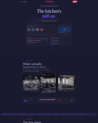 Restaurant Renovation & Temporary Closure Website Template
