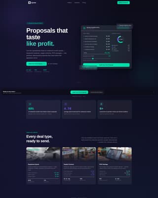 Quote - Powerful Restaurant Landing Page Template