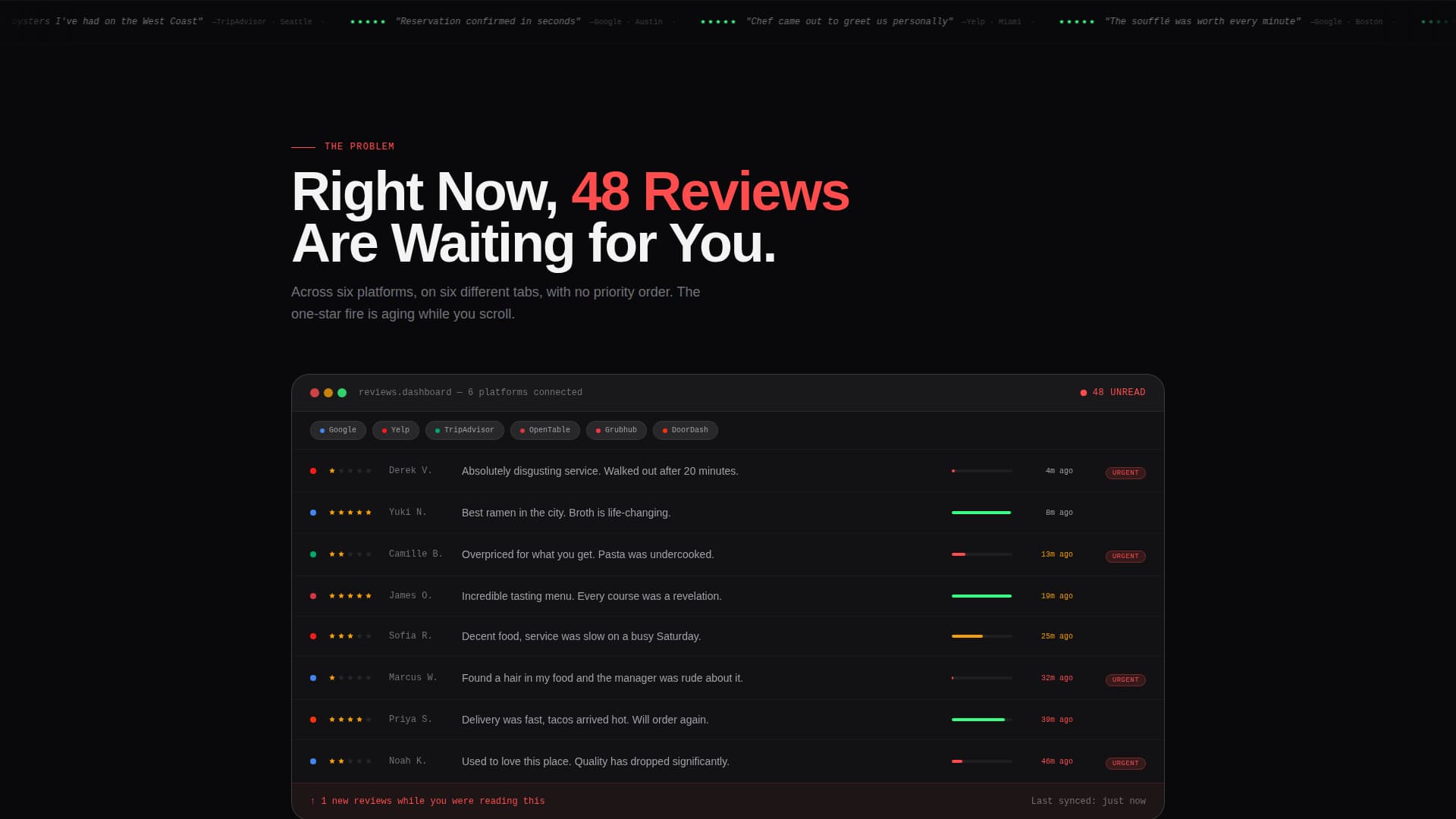 Repute - Powerful Review Management Landing Page Template
